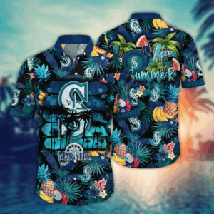 Seattle Mariners MLB Flower Hawaii Shirt And Tshirt For Fans, Summer Football Shirts