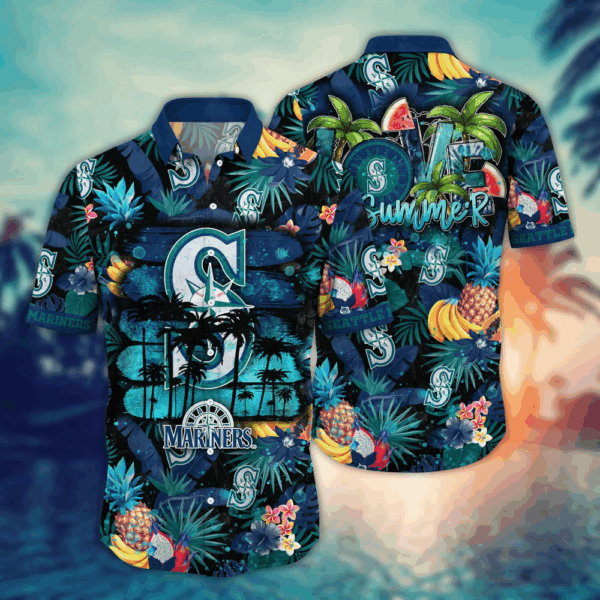 Seattle Mariners MLB Flower Hawaii Shirt And Tshirt For Fans, Summer Football Shirts