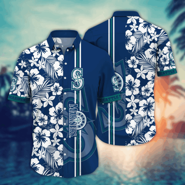 Seattle Mariners MLB Flower Hawaii Shirt  For Fans, Summer Football Shirts