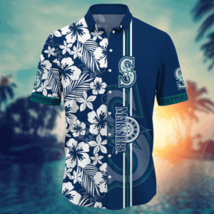 Seattle Mariners MLB Flower Hawaii Shirt  For Fans, Summer Football Shirts