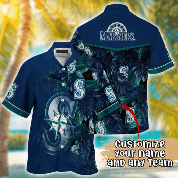 Seattle Mariners MLB Summer Hawaii Shirt And TShirt, Custom Football Shirts