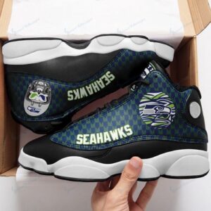 Seattle Seahawks Air Jordan 13 Sneaker Customized for Fans – Perfect Gift!