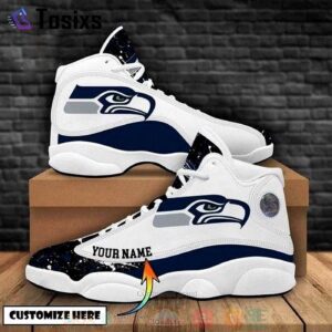 Seattle Seahawks Air Jordan 13 Custom Sneaker - Perfect Gift for Fans