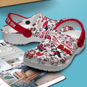 Soft And Breathable Cincinnati Reds White Clogs Gift for Men Women