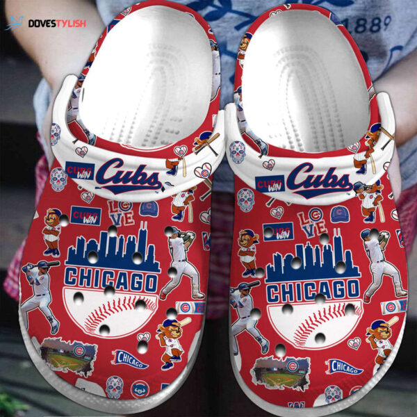 Special And 3d Printed Chicago Cubs Red Clogs Gift for Men Women