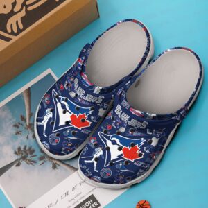 Special And 3d Printed Toronto Blue Jays Navy Blue Clogs Gift for Men Women