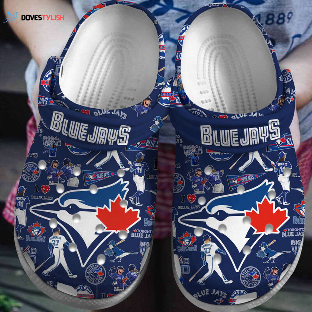Special And 3d Printed Toronto Blue Jays Navy Blue Clogs Gift for Men Women