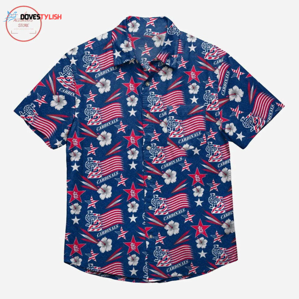 St Louis Cardinals Americana Hawaiian Shirt – Official MLB Merchandise