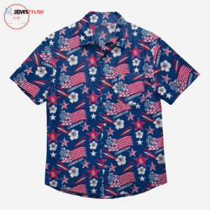 St Louis Cardinals Americana Hawaiian Shirt - Official MLB Merchandise