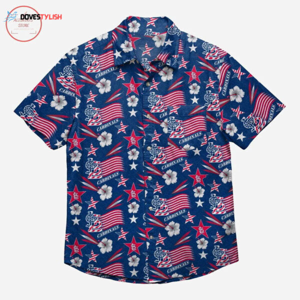 St Louis Cardinals Americana Hawaiian Shirt – Official MLB Merchandise