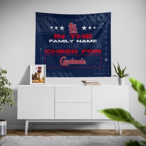 Custom St Louis Cardinals Cheer Tapestry – Personalized Team Decor