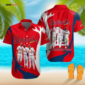St Louis Cardinals Hawaiian Shirt - Official MLB Merchandise