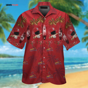 St Louis Cardinals #9 Hawaiian Shirt - Official MLB Merchandise