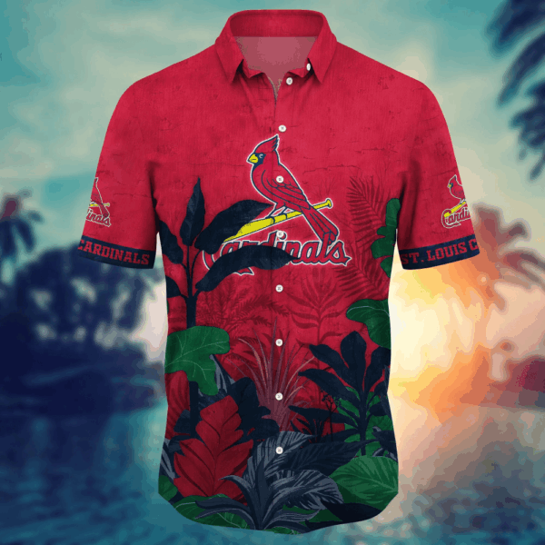 St. Louis Cardinals MLB Flower Hawaii Shirt   For Fans, Summer Football Shirts