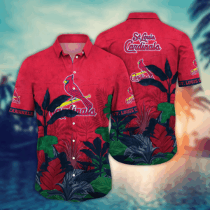 St. Louis Cardinals MLB Flower Hawaii Shirt   For Fans, Summer Football Shirts