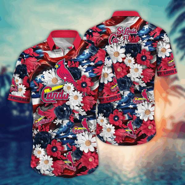 St. Louis Cardinals MLB Hawaii Shirt Independence Day, Summer Shirts