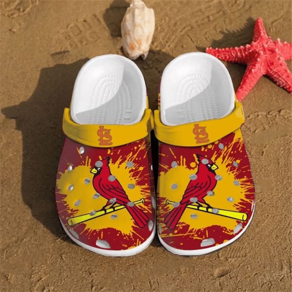 St. Louis Cardinals Team Clogs Shoes Crocband Clog Comfortable Water Shoes