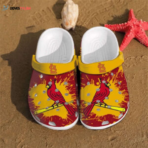 St. Louis Cardinals Team Clogs Shoes Crocband Clog Comfortable Water Shoes