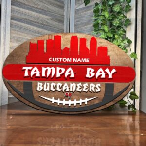Tampa Bay Buccaneers 2 Layers Wooden Sign – Home Decor Gift