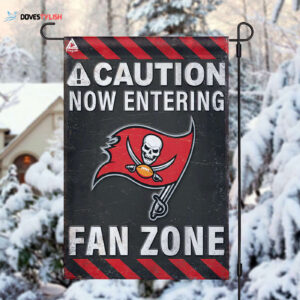 Tampa Bay Buccaneers Fan Zone Flag, NFL Welcome Sport Flag - House Garden Decor Gift