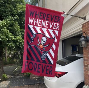 Tampa Bay Buccaneers Forever Fan Flag, NFL Sport Fans Outdoor Flag – House Garden Decor Gift