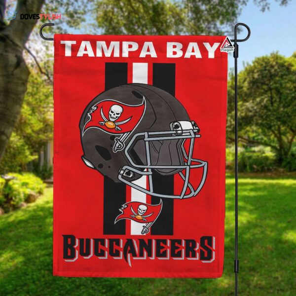 Tampa Bay Buccaneers Helmet Vertical Flag, Buccaneers NFL Outdoor Flag – House Garden Decor Gift