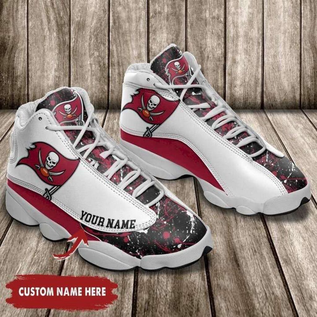 Custom Tampa Bay Buccaneers Air Jordan 13 Sneakers for Men and Women – NFL Fans Favorite!