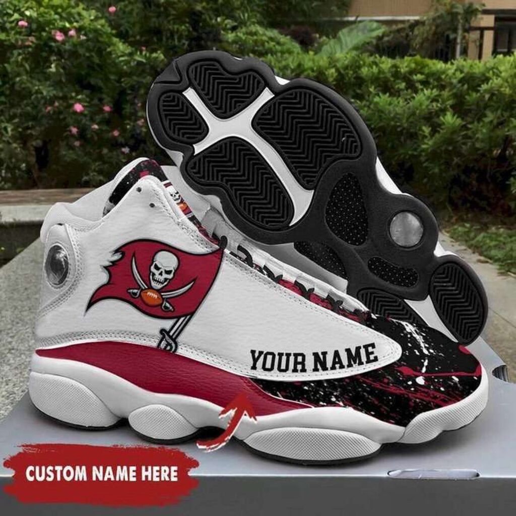 Custom Tampa Bay Buccaneers Air Jordan 13 Sneakers for Men and Women