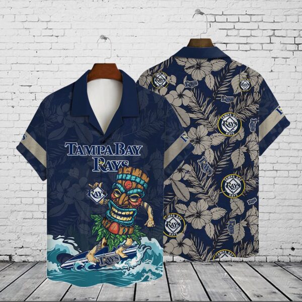 2023 Tampa Bay Rays Hawaiian Shirt Gift for Men – Unique 3D Button Design for Dad Father – V14