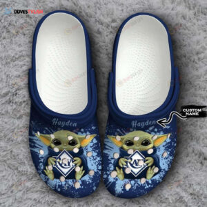 Tampa Bay Rays Baby Yoda Custom Name Clogs Shoes Classic Clogs Shoes