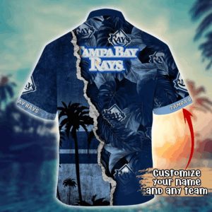 Tampa Bay Rays MLB Flower Hawaii Shirt   For Fans, Custom Summer Football Shirts