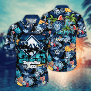 Tampa Bay Rays MLB Flower Hawaii Shirt   For Fans, Summer Football Shirts