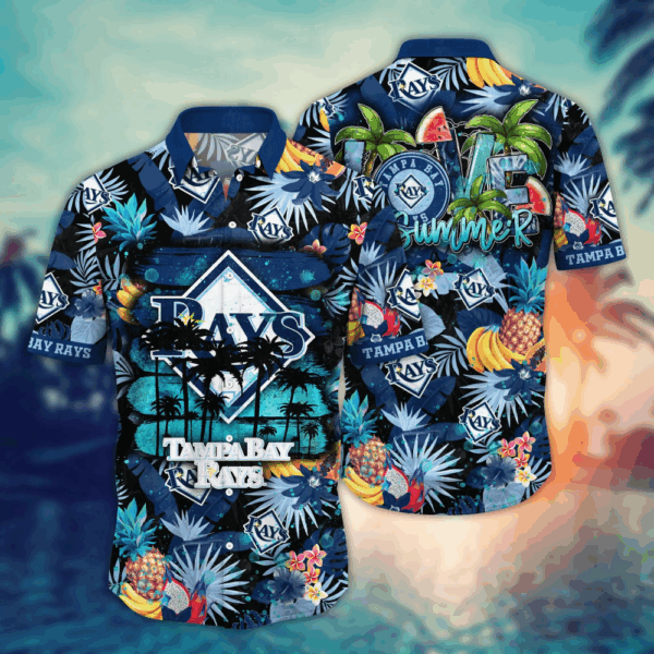 Tampa Bay Rays MLB Flower Hawaii Shirt   For Fans, Summer Football Shirts