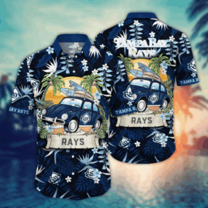 Tampa Bay Rays MLB Flower Hawaii Shirt   For Fans, Summer Football Shirts