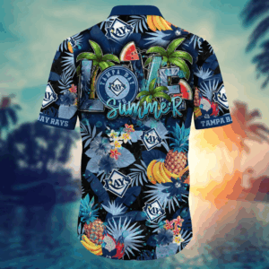 Tampa Bay Rays MLB Flower Hawaii Shirt For Fans, Summer Football Shirts 3