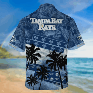 Tampa Bay Rays MLB Palm Tree Pattern Hawaii Shirt For Sports Fans, Unisex Sport Hawaii Shirt