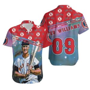 Ted Williams Boston Red Sox 09 Hawaiian Shirt – Official MLB Merchandise