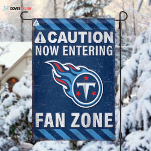 Tennessee Titans Fan Zone Flag, NFL Welcome Sport Flag - House Garden Decor Gift - House Garden Decor Gift