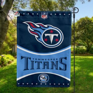 Tennessee Titans Football Team Flag, NFL Premium Two-sided Vertical Flag - House Garden Decor Gift 3
