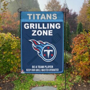 Tennessee Titans Grilling Zone Flag, Titans Football Fans BBQ Flag – House Garden Decor Gift