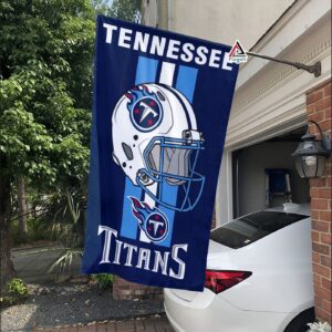 Tennessee Titans Helmet Vertical Flag, Titans NFL Outdoor Flag - House Garden Decor Gift 3
