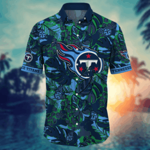 Tennessee Titans NFL Flower Hawaii Shirt  For Fans, Summer Football Shirts
