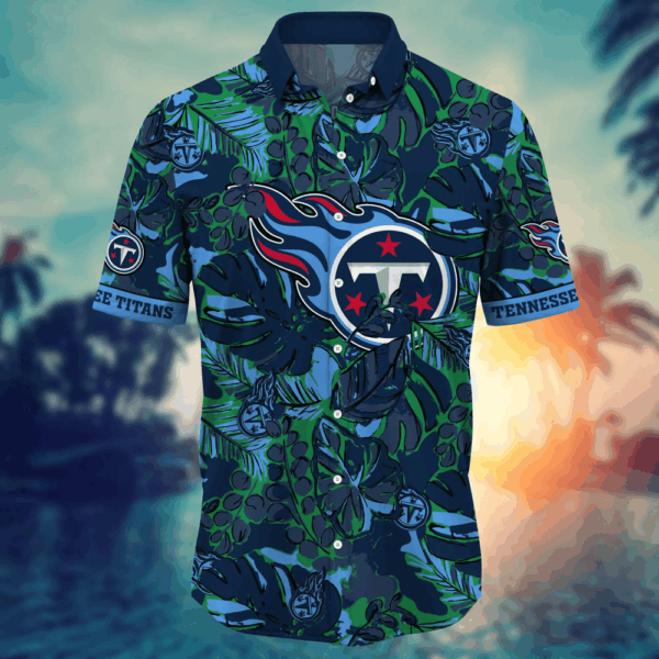 Tennessee Titans NFL Flower Hawaii Shirt  For Fans, Summer Football Shirts