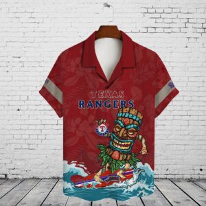 Texas Rangers 2023 AOP 3D Button Hawaiian Shirt - Perfect Gift for Men Dad Father V15 3
