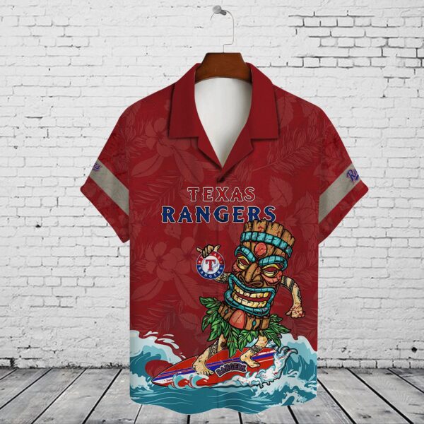 Texas Rangers 2023 AOP 3D Button Hawaiian Shirt – Perfect Gift for Men Dad Father V15