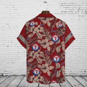 Texas Rangers 2023 AOP 3D Button Hawaiian Shirt – Perfect Gift for Men Dad Father V15