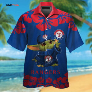 Texas Rangers Baby Yoda Hawaiian Shirt #2 - Official MLB Merchandise