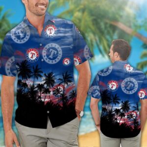 Texas Rangers Hawaiian Shirt #5 – Official MLB Team Apparel