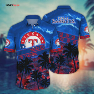 Texas Rangers MLB Flower Hawaii Shirt - Official Team Gear for Fans