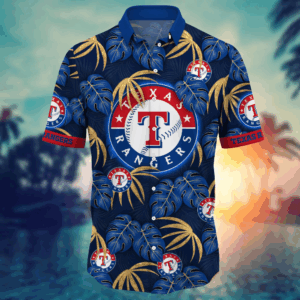 Texas Rangers MLB Flower Hawaii Shirt   For Fans, Summer Football Shirts